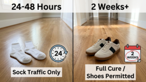Floor finish comparison infographic