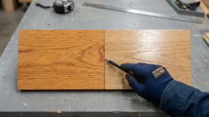Wood floor samples comparison