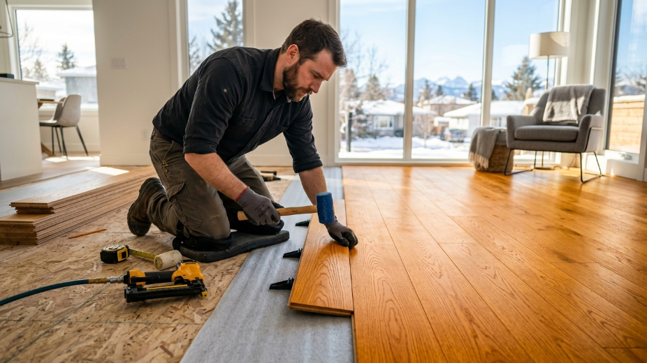hardwood floor installation time in calgary