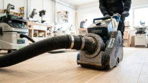 wood floor sanding drum machine