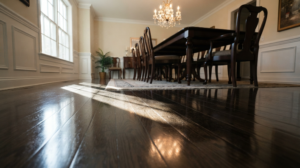 High-gloss hardwood finish