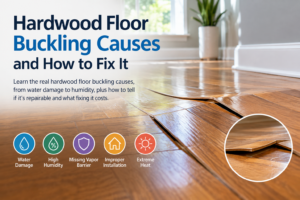 Hardwood floor buckling causes: why it happens and what to do