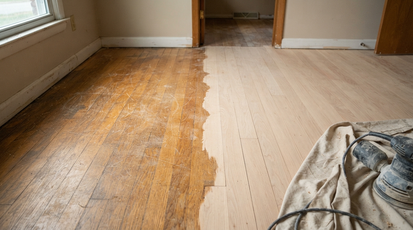 Hardwood floor refinishing vs replacement
