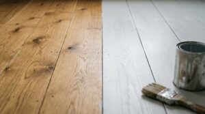 Paint vs stain on hardwood floors