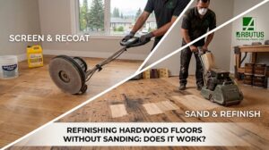 Can you refinish hardwood floors without sanding?