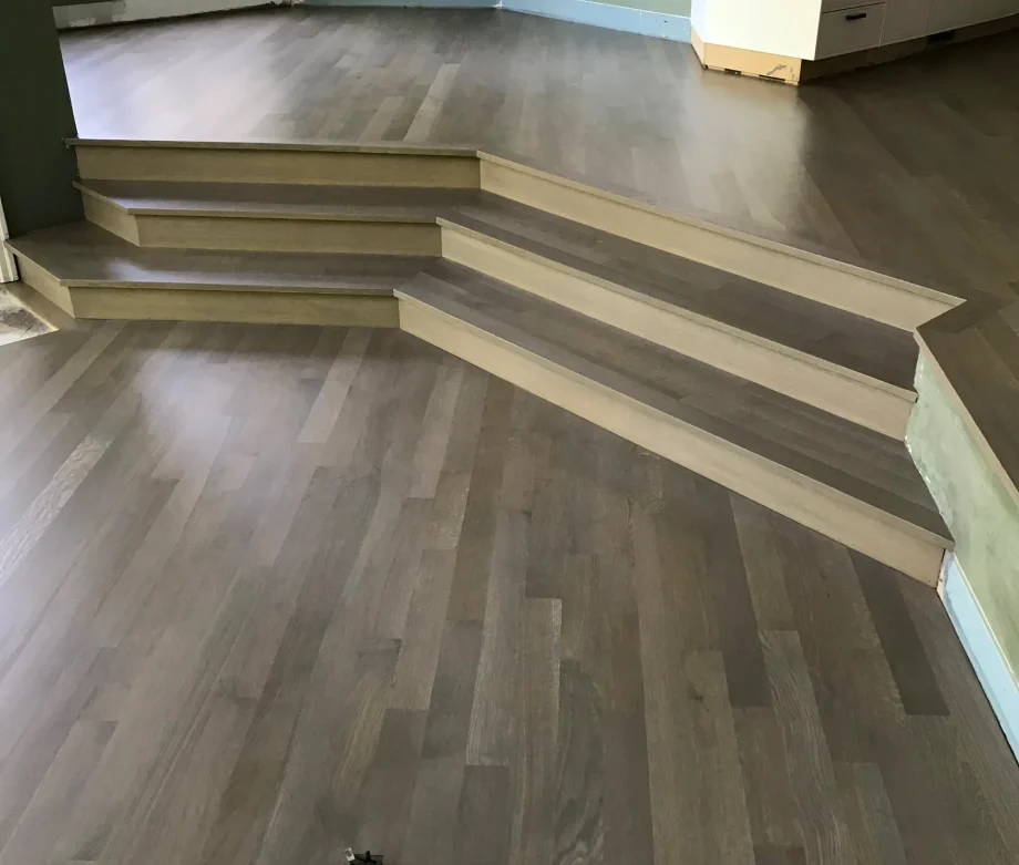wooden floor and stairs