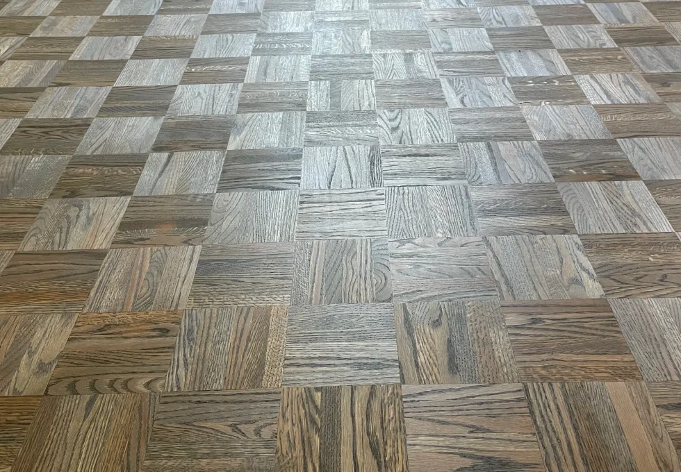 bricks wooden floor