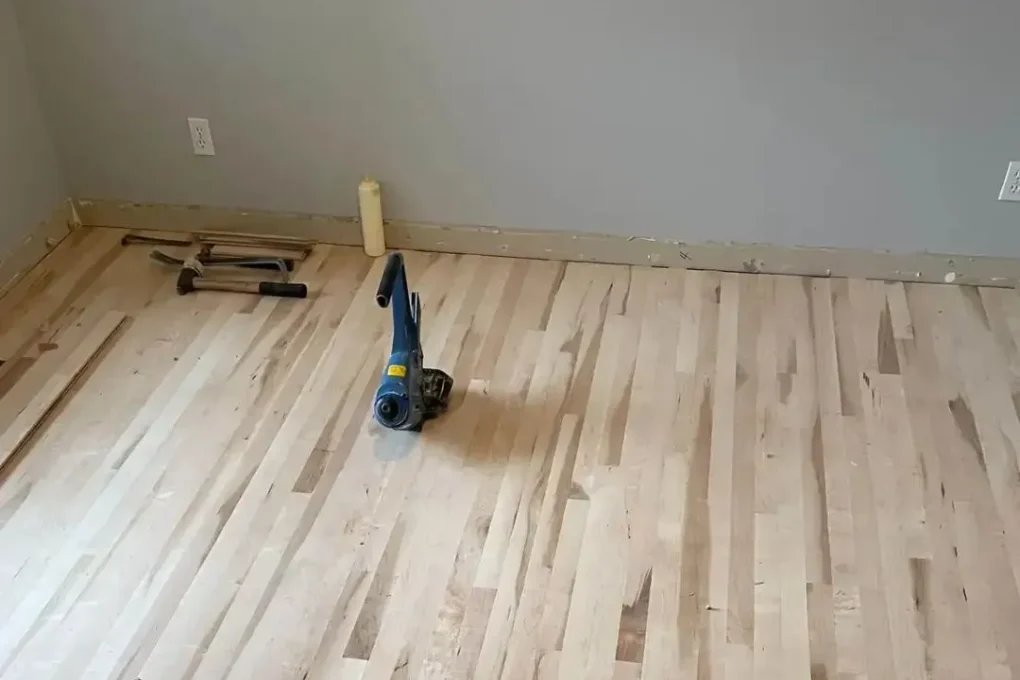 white hardwood floors