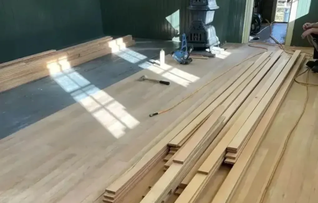 wood floor installation